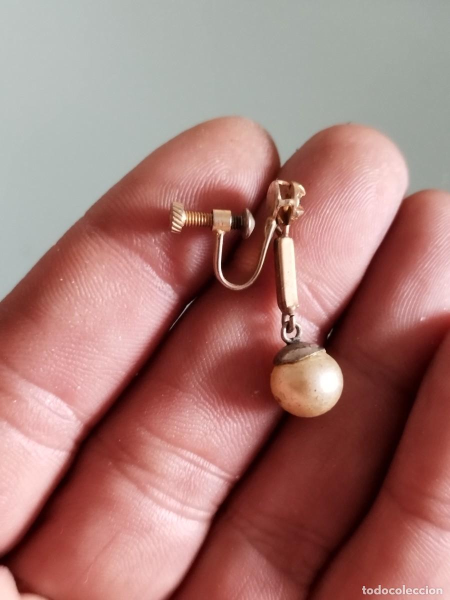 Joyeria: Antiguo pendiente tipo con tipo perla a identificar. - Foto 2