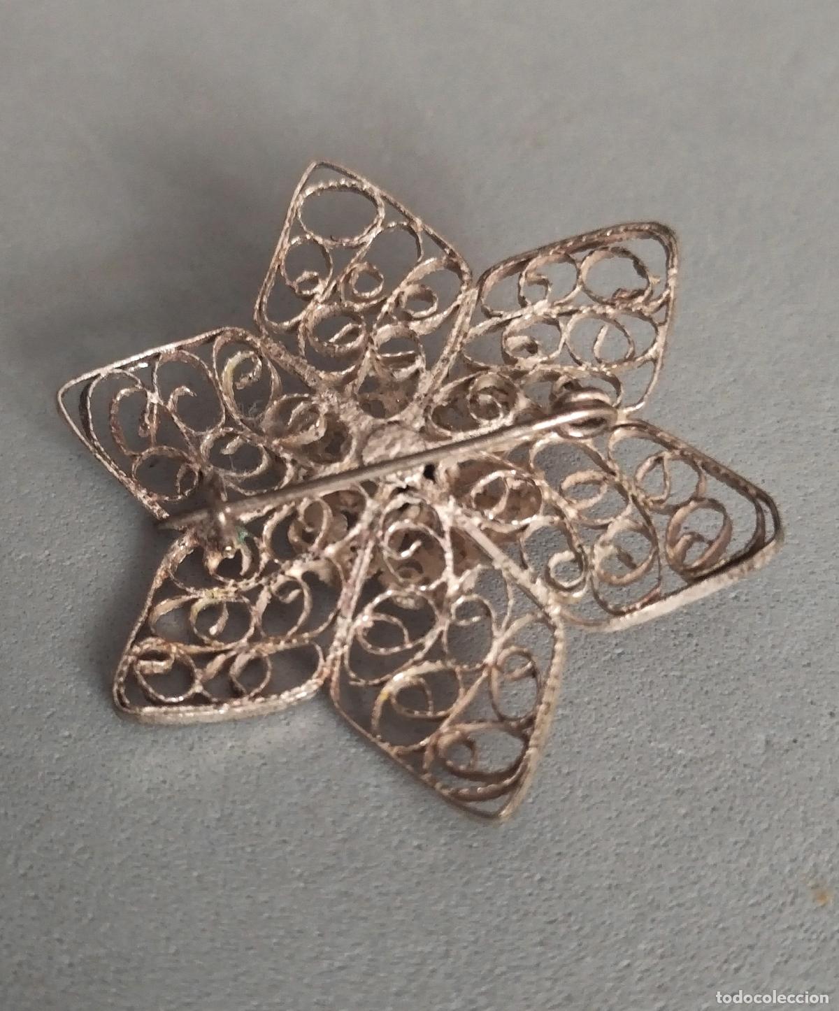 Joyeria: Bonito broche de plata de ley, filigrana. - Foto 4