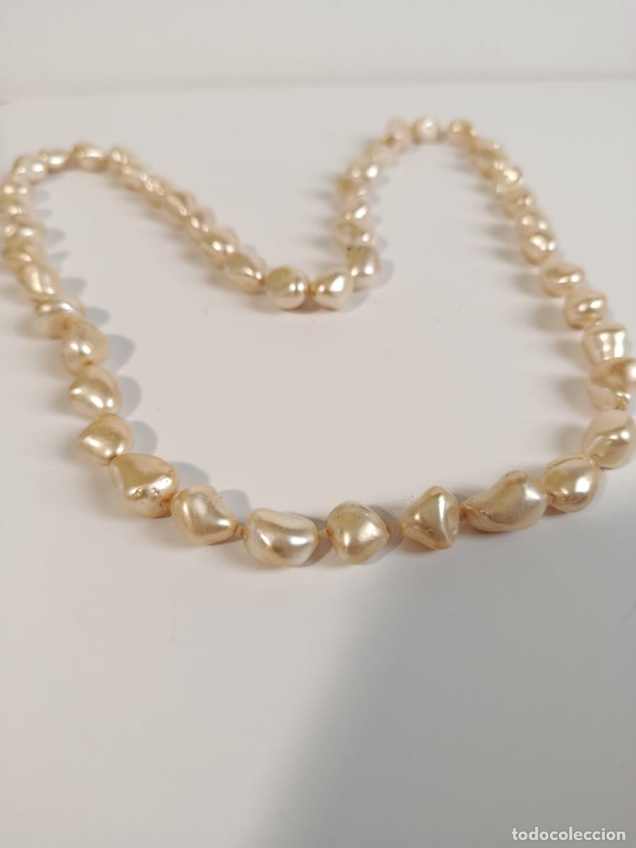 Joyeria: COLLAR VINTAGE ATADO CON CUERDA Y NUDITOS - Foto 2