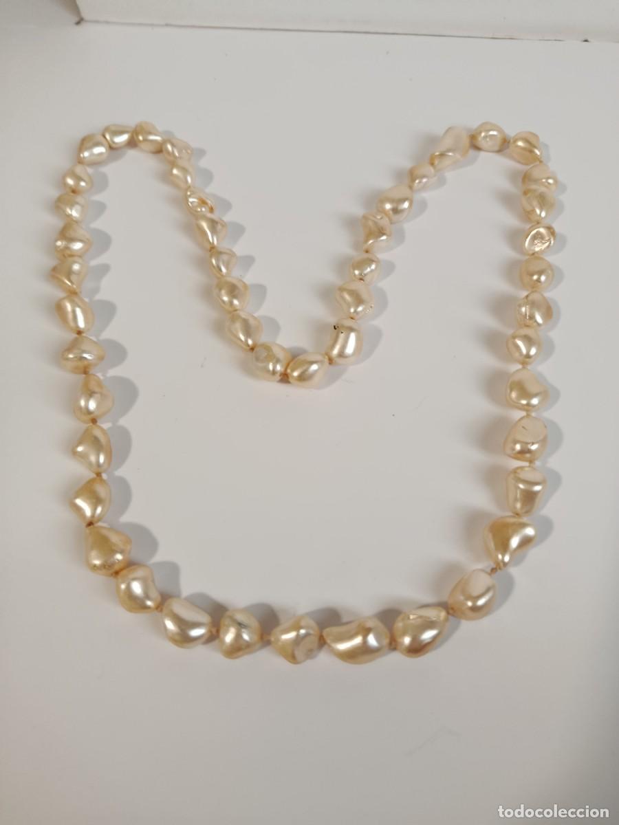 Joyeria: COLLAR VINTAGE ATADO CON CUERDA Y NUDITOS - Foto 3