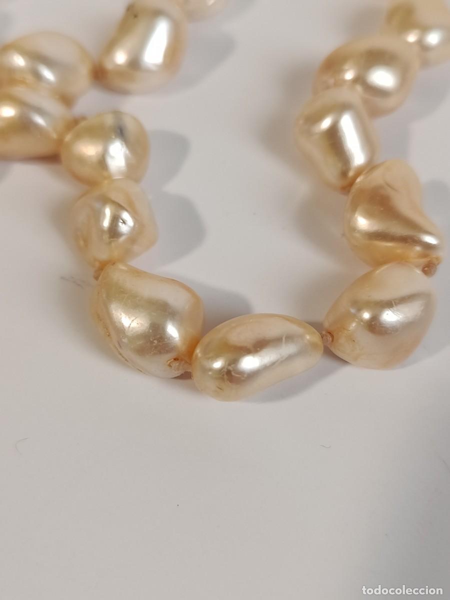 Joyeria: COLLAR VINTAGE ATADO CON CUERDA Y NUDITOS - Foto 4