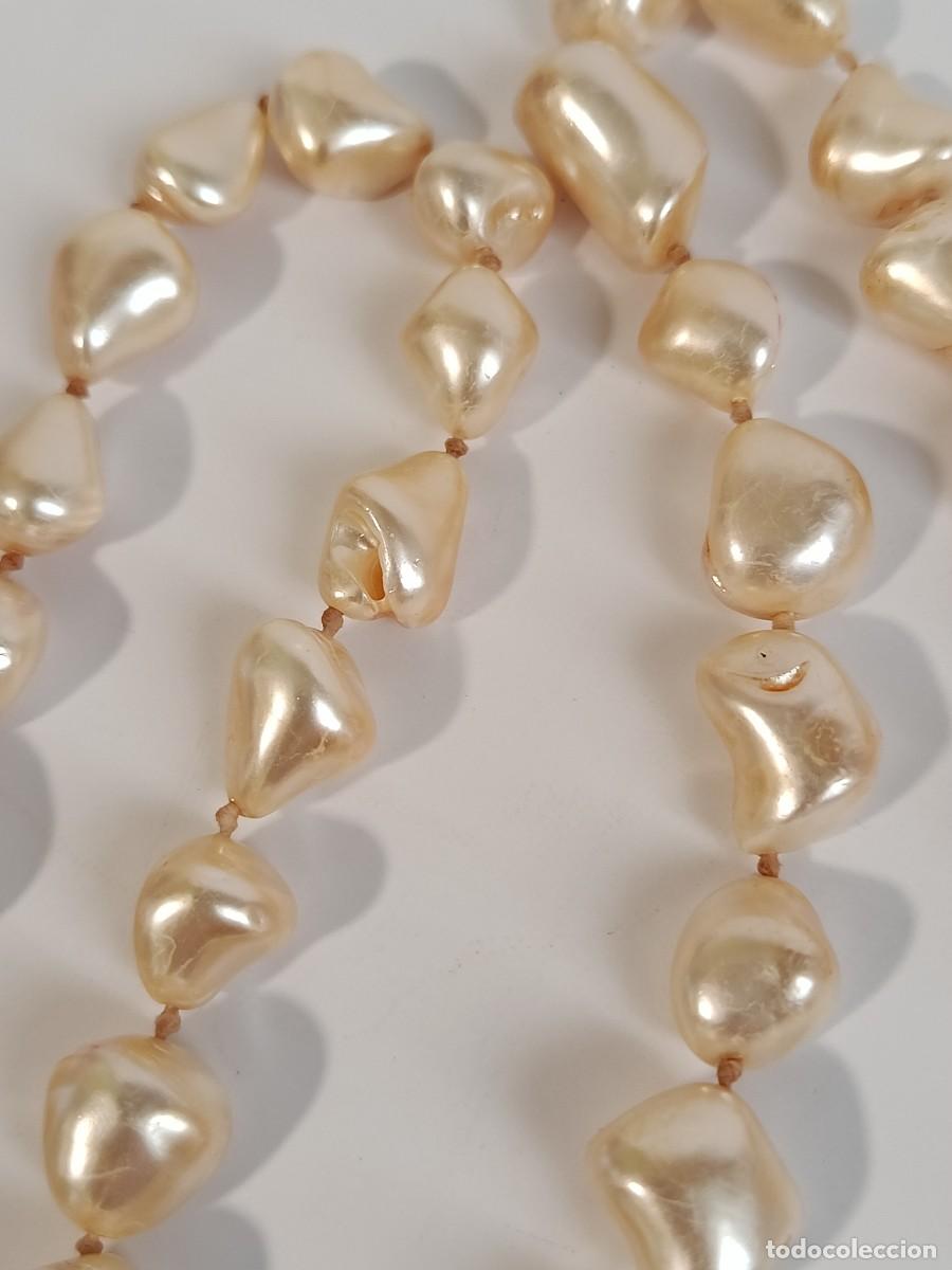 Joyeria: COLLAR VINTAGE ATADO CON CUERDA Y NUDITOS - Foto 5