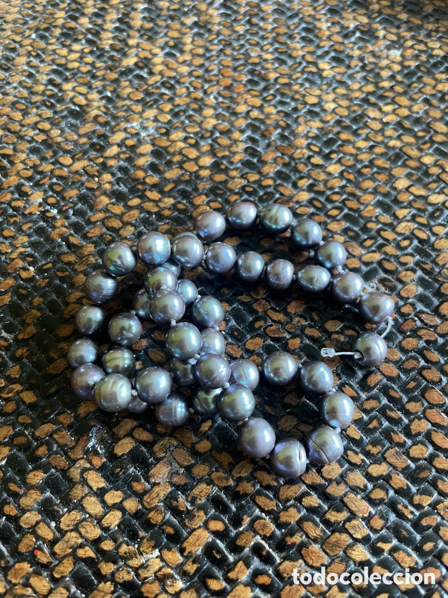 Joyeria: Hilo de perlas negras sin cierre - Foto 4