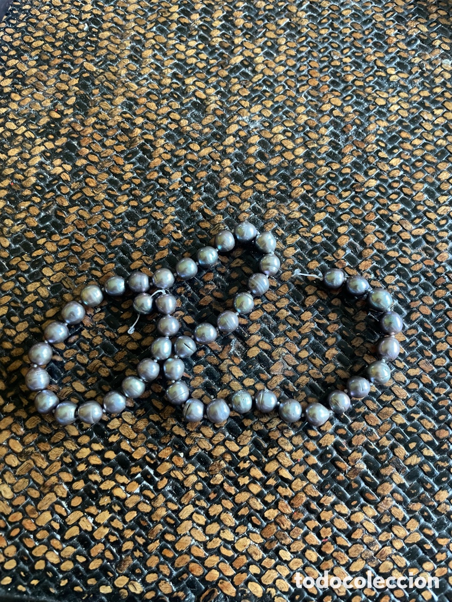 Joyeria: Hilo de perlas negras sin cierre - Foto 1