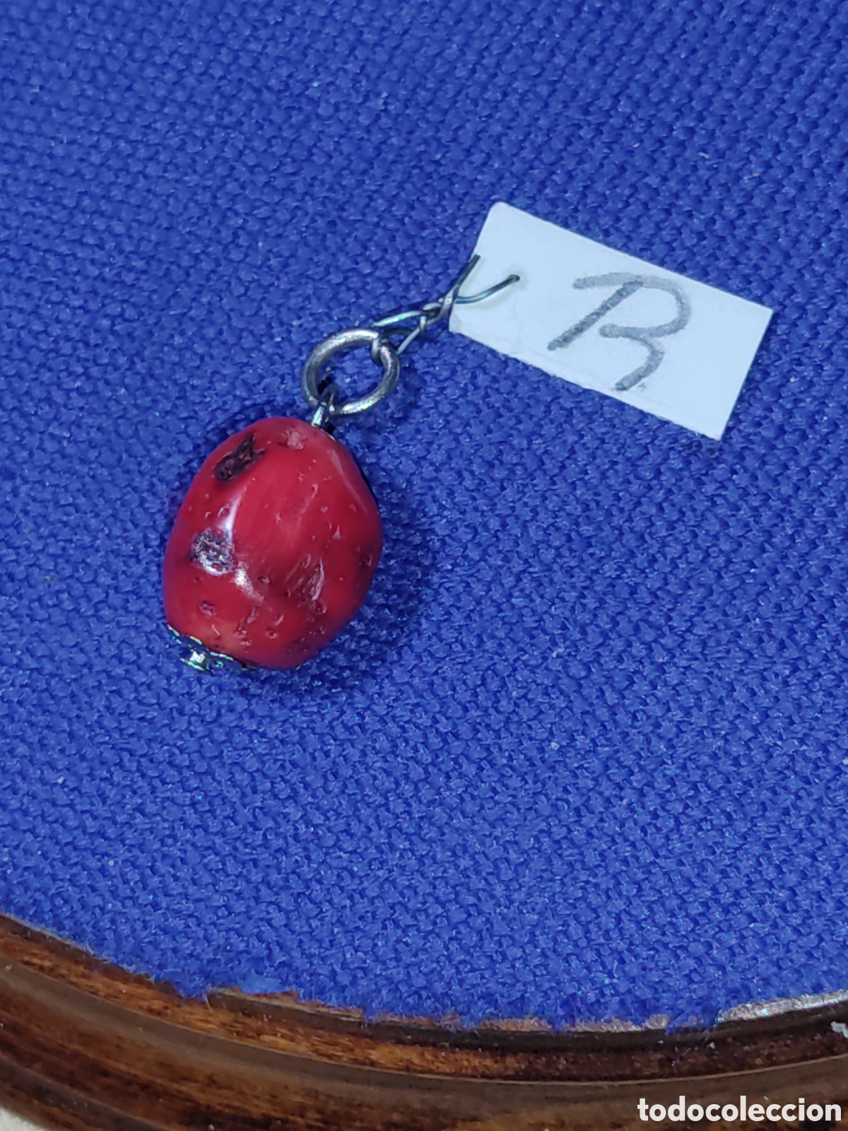 Joyeria: Colgante pieza de coral rojo.Vintage.*R*