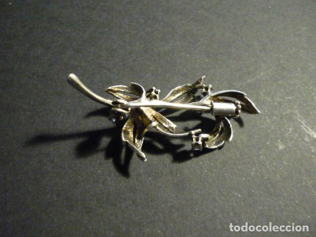 Joyeria: BROCHE EN PLATA PERLA Y PEIDRAS 4 X 1,5 CM - Foto 2