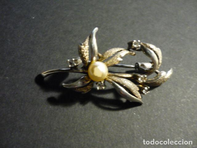 Joyeria: BROCHE EN PLATA PERLA Y PEIDRAS 4 X 1,5 CM - Foto 1