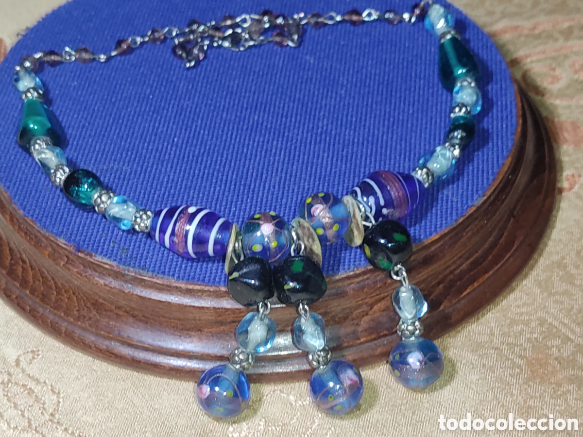 Joyeria: Collar de cristal de Murano.A&ntilde;os 70. - Foto 2