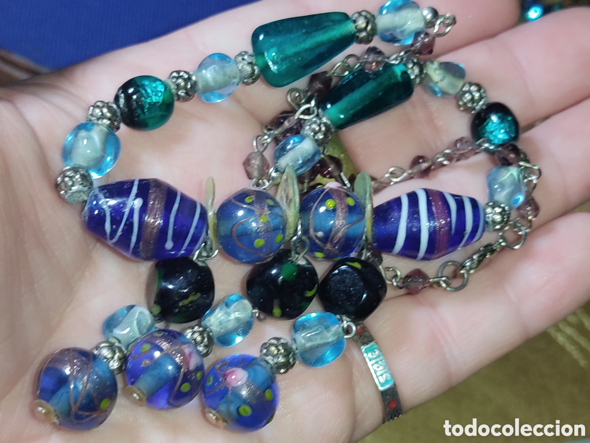 Joyeria: Collar de cristal de Murano.A&ntilde;os 70. - Foto 8