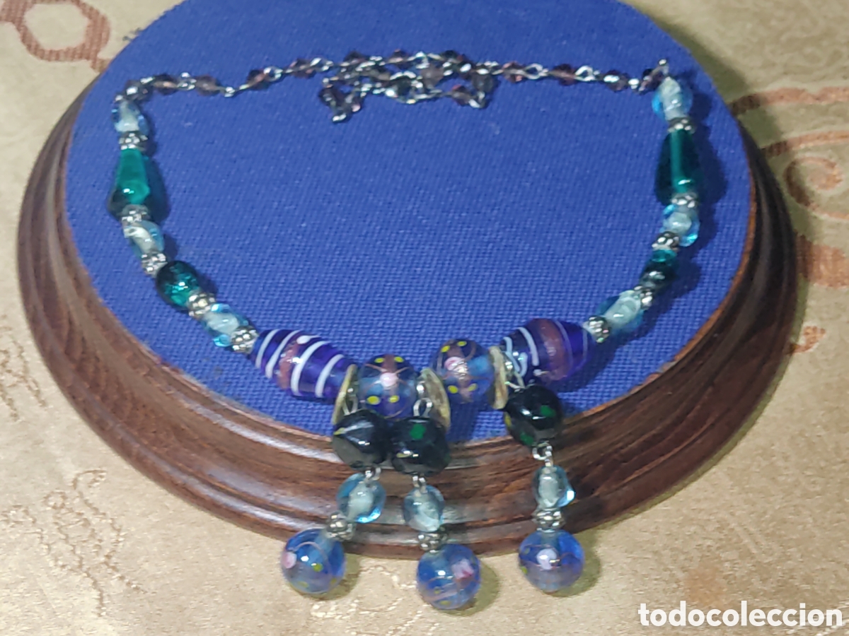 Joyeria: Collar de cristal de Murano.A&ntilde;os 70.