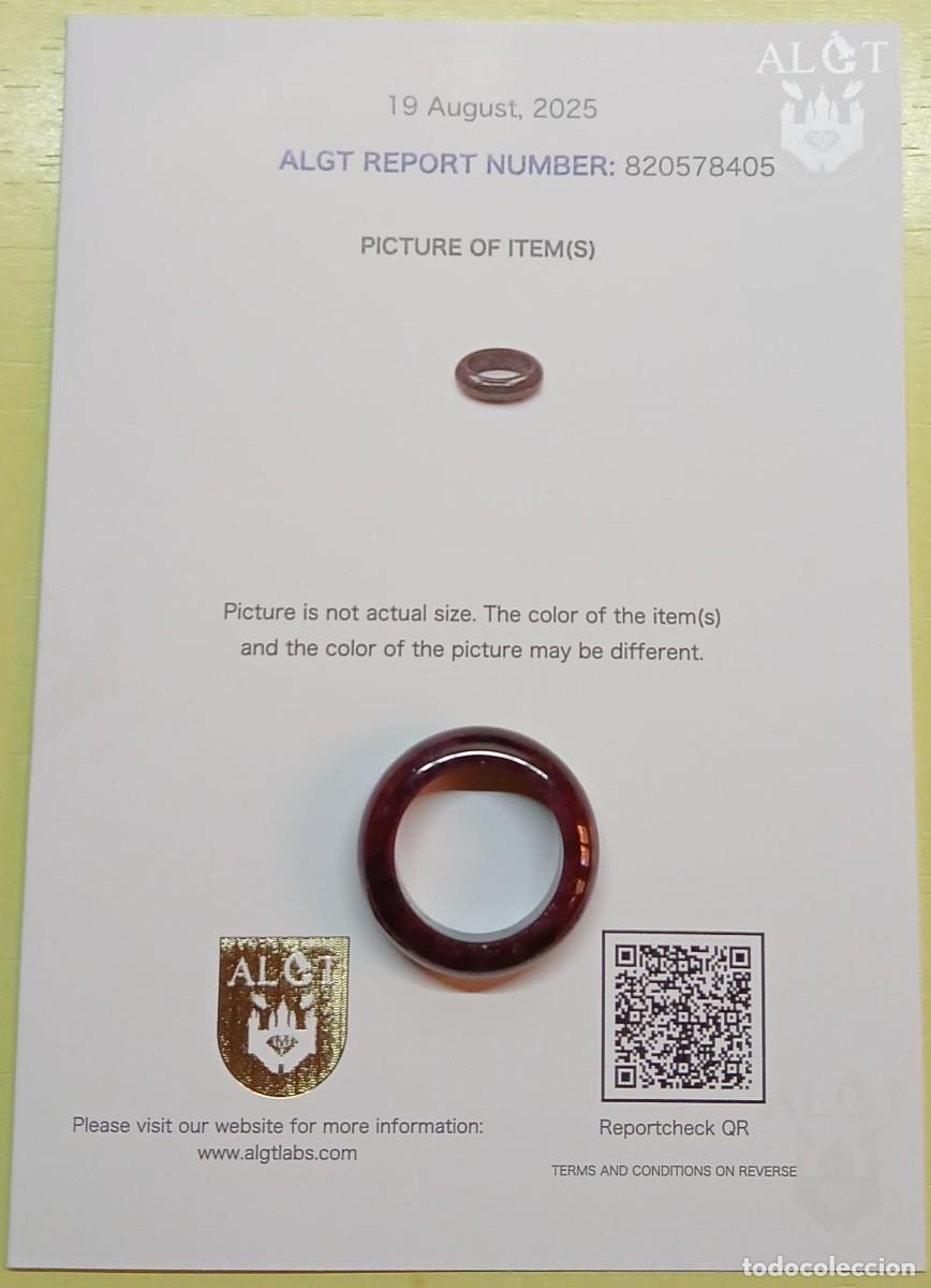 Joyeria: Anillo de RUBI. Certificado