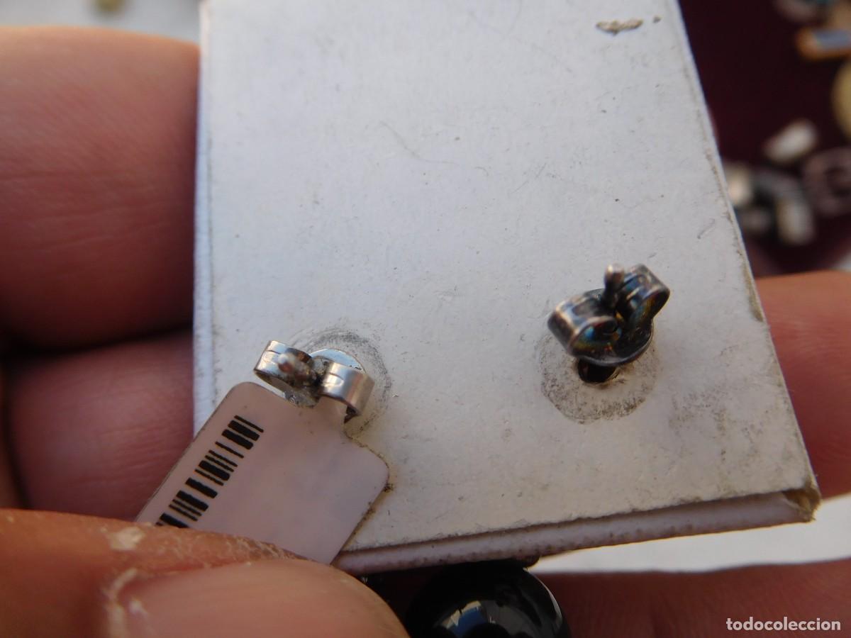 Joyeria: Pendientes de dise&ntilde;o en plata y onix sin estrenar - Foto 5