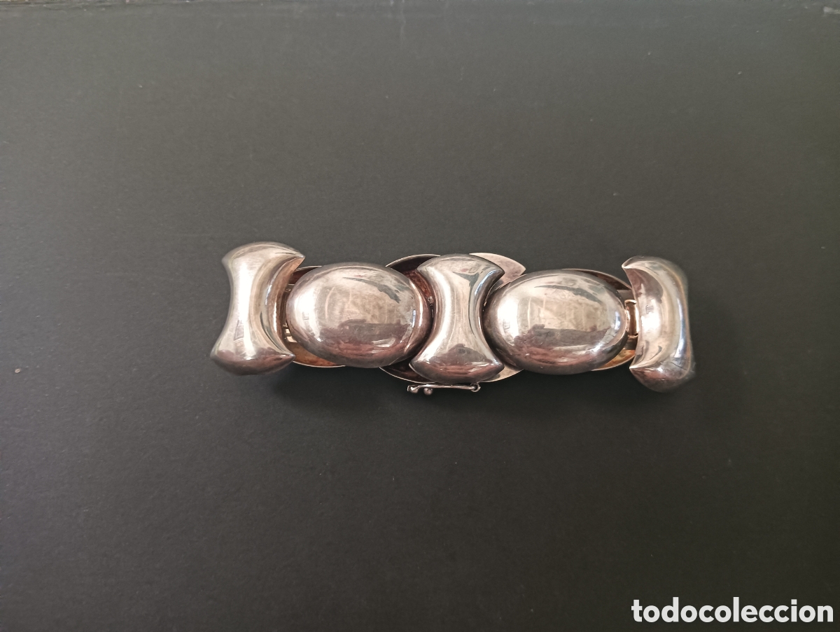 Joyeria: Antigua pulsera de plata