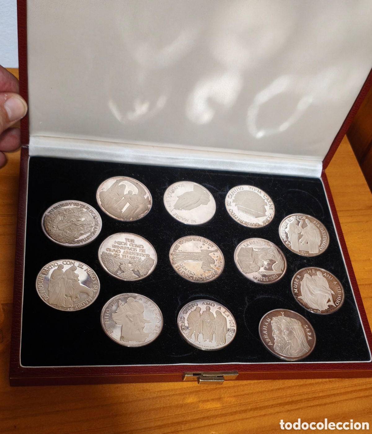 Joyeria: Arras de boda de plata 13 monedas con estuche