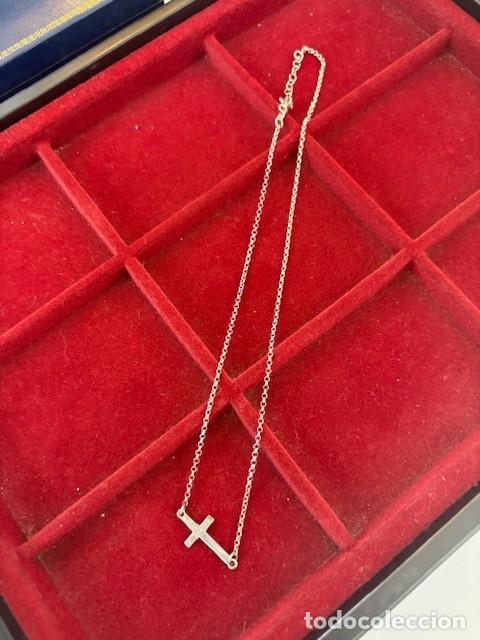 Joyeria: Cadena ajustable Plata de ley 925 &middot; Cruz Religiosa