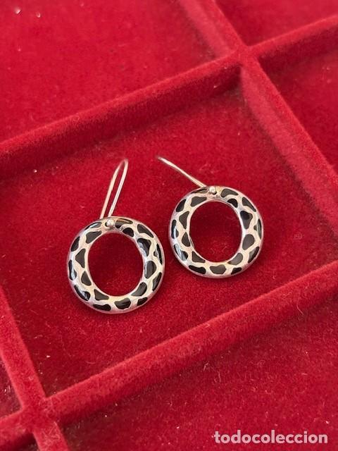 Joyeria: Pendientes plata de ley 925 Cebra &middot; Macizos
