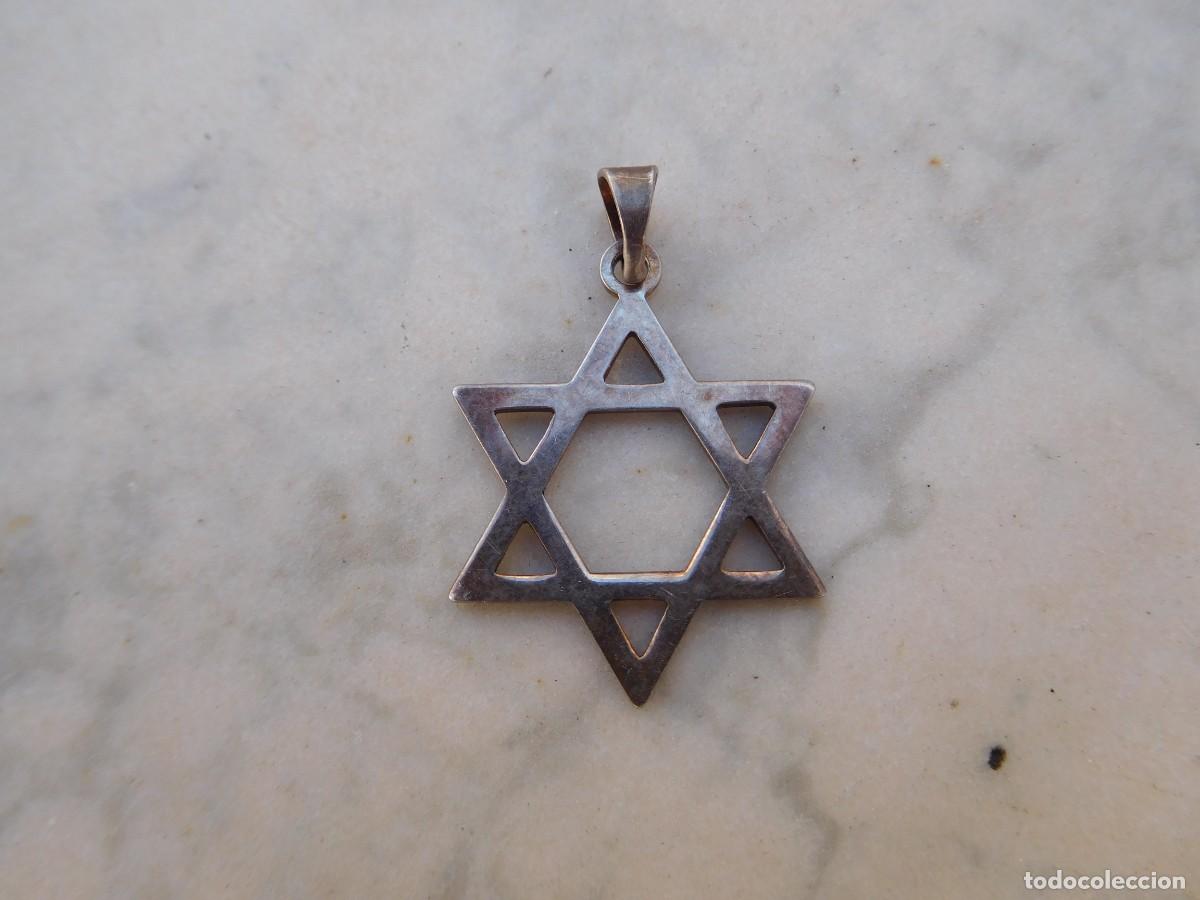 Joyeria: Colgante de plata estrella de David - Foto 1