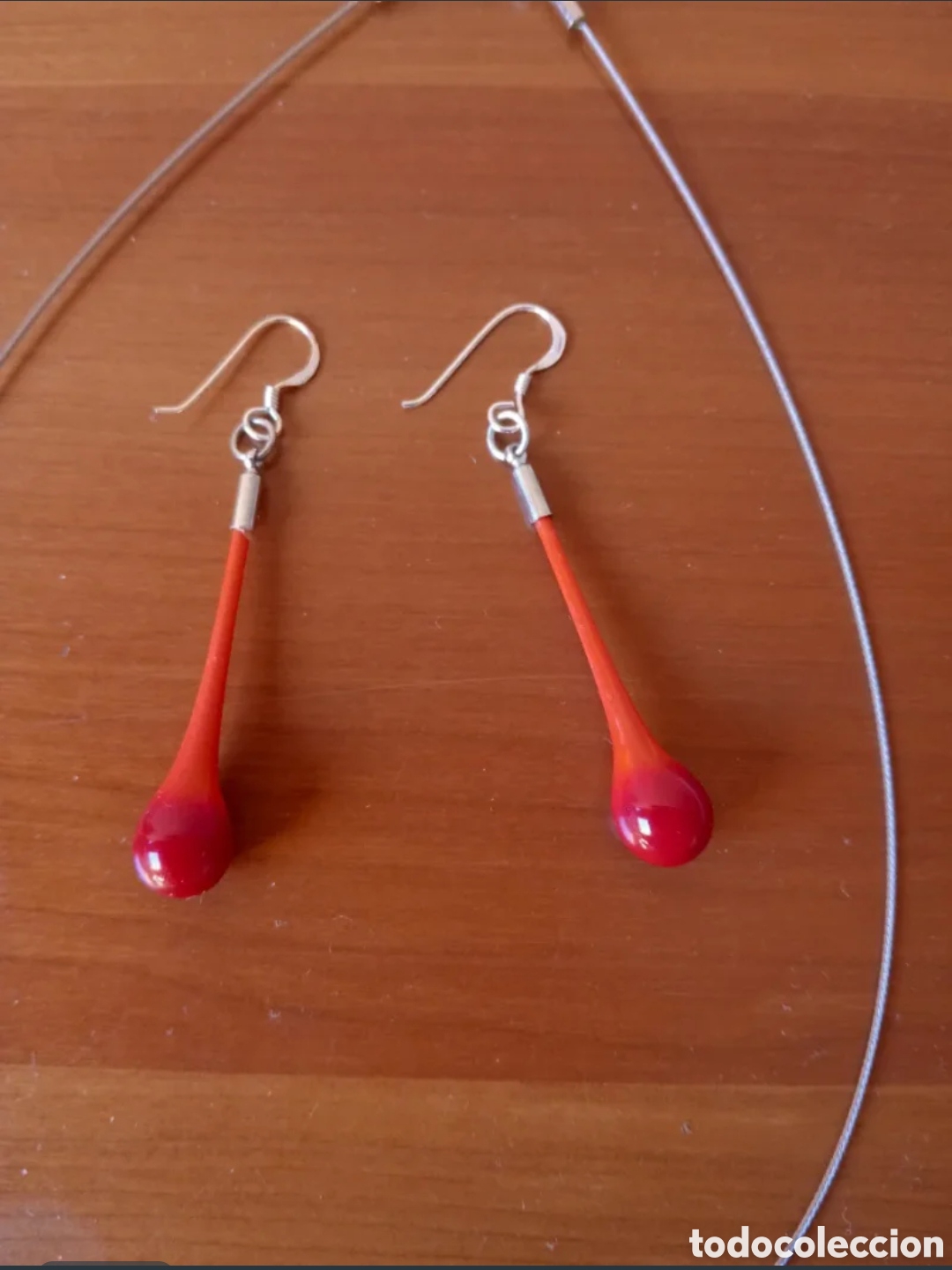 Joyeria: Conjunto collar y pendientes gota - Foto 4