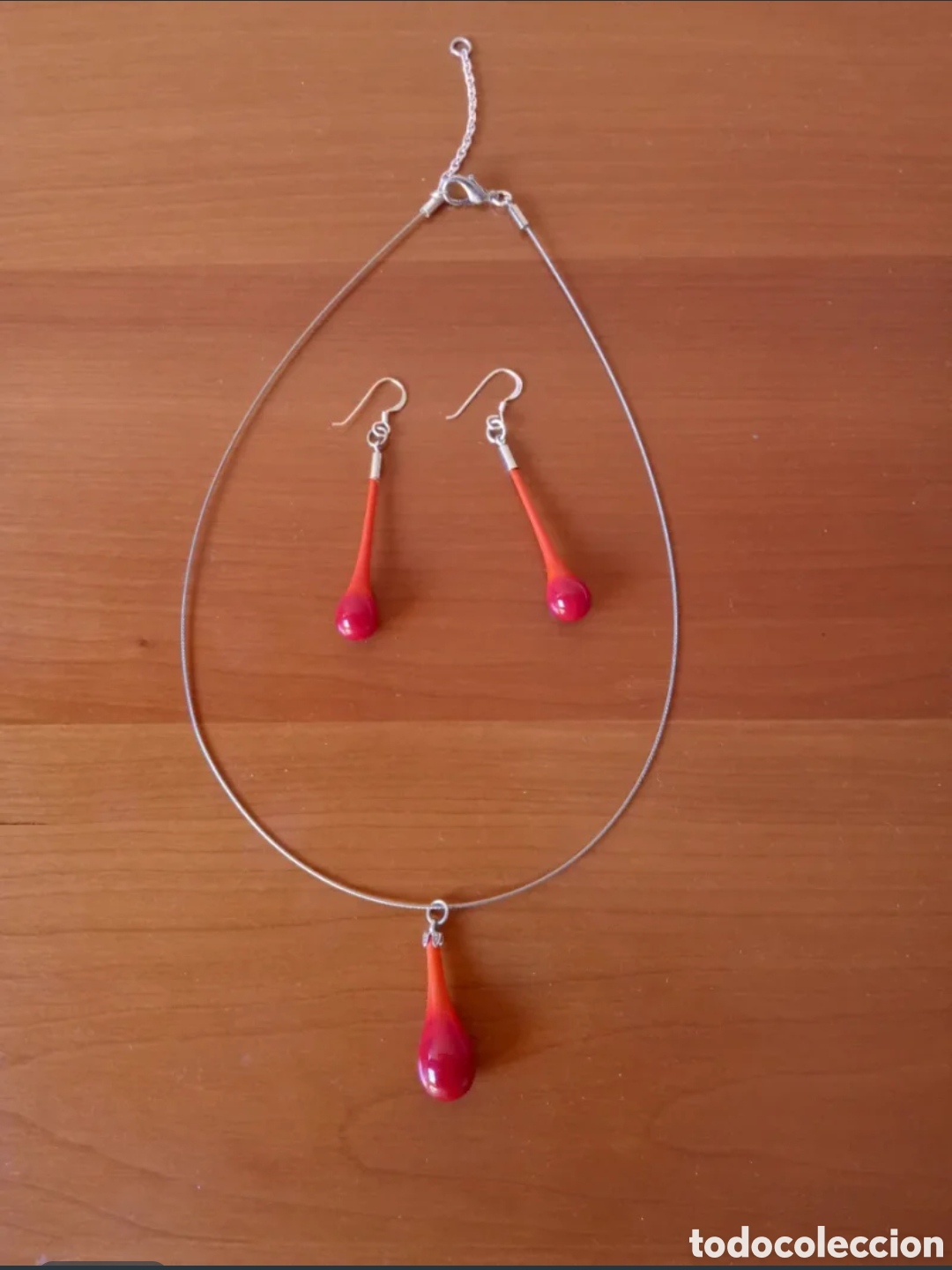 Joyeria: Conjunto collar y pendientes gota - Foto 2