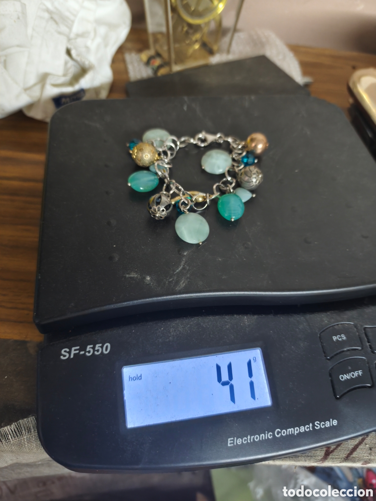 Joyeria: Pulsera de plata - 925 milesimas - con abalorios - Foto 7
