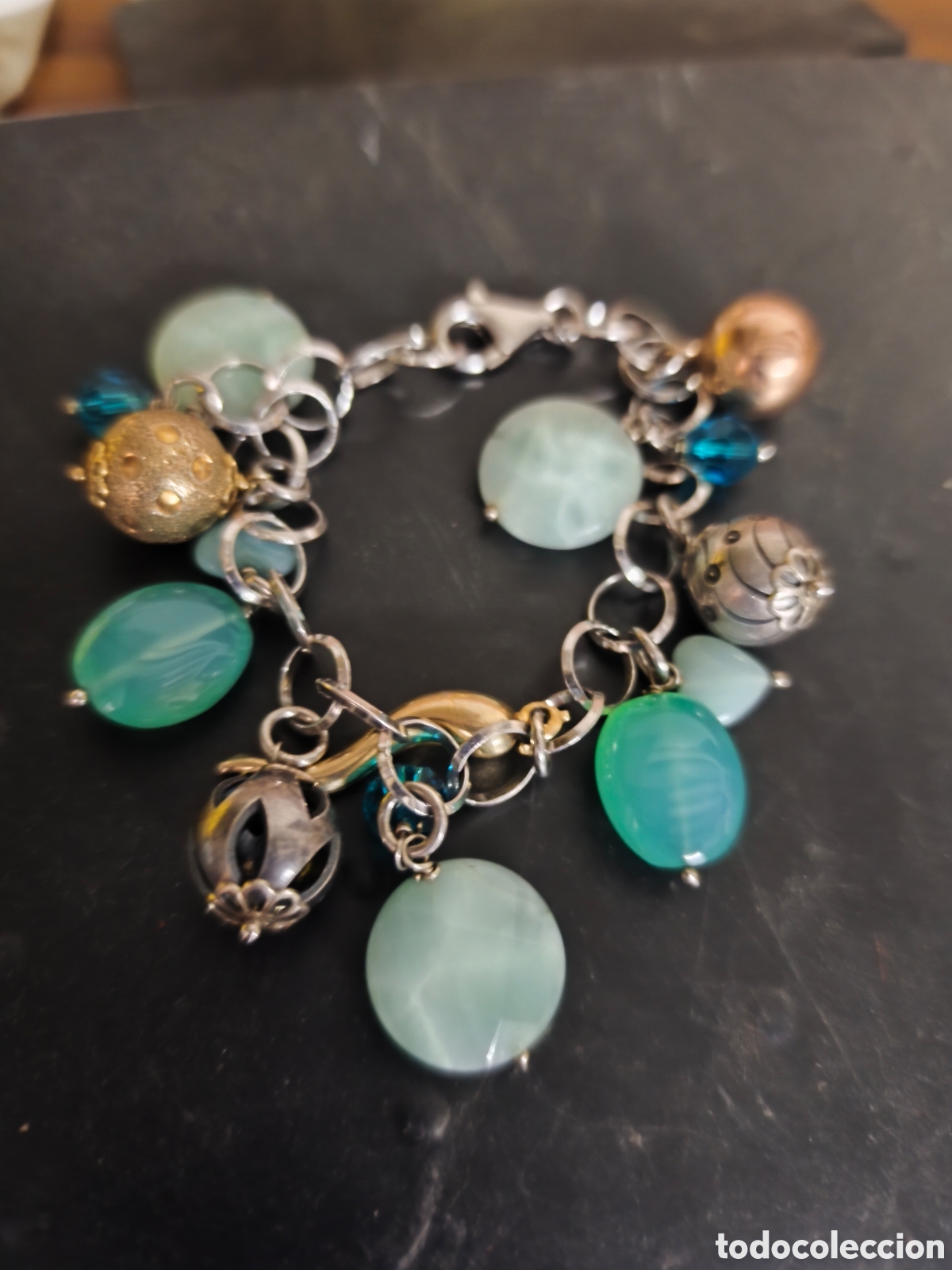 Joyeria: Pulsera de plata - 925 milesimas - con abalorios - Foto 8