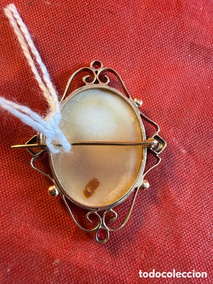 Joyeria: Broche s.XIX con camafeo de m&eacute;nade danzante - Foto 2