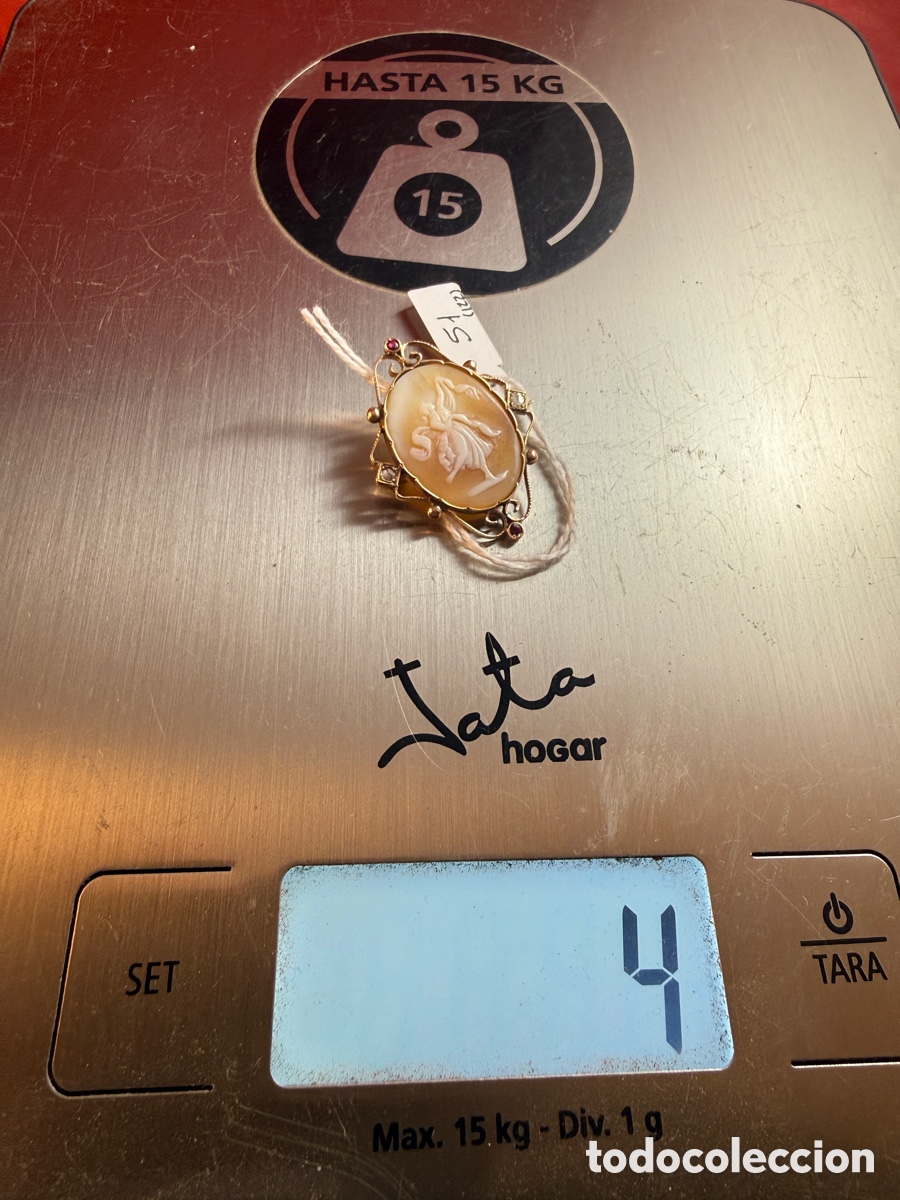 Joyeria: Broche s.XIX con camafeo de m&eacute;nade danzante - Foto 4