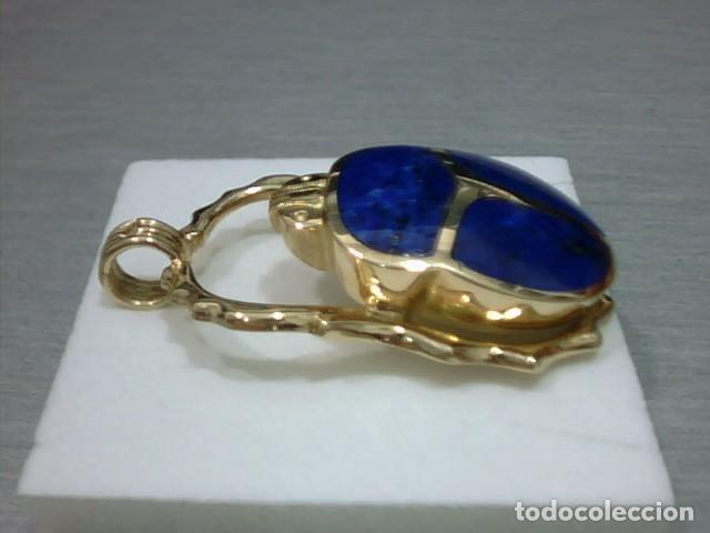 Joyeria: escarabajo en oro 18 kts y lapislazuli - Foto 3