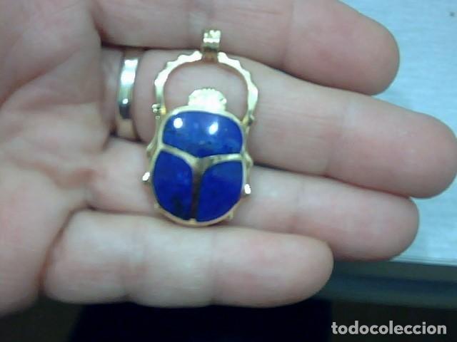 Joyeria: escarabajo en oro 18 kts y lapislazuli - Foto 7