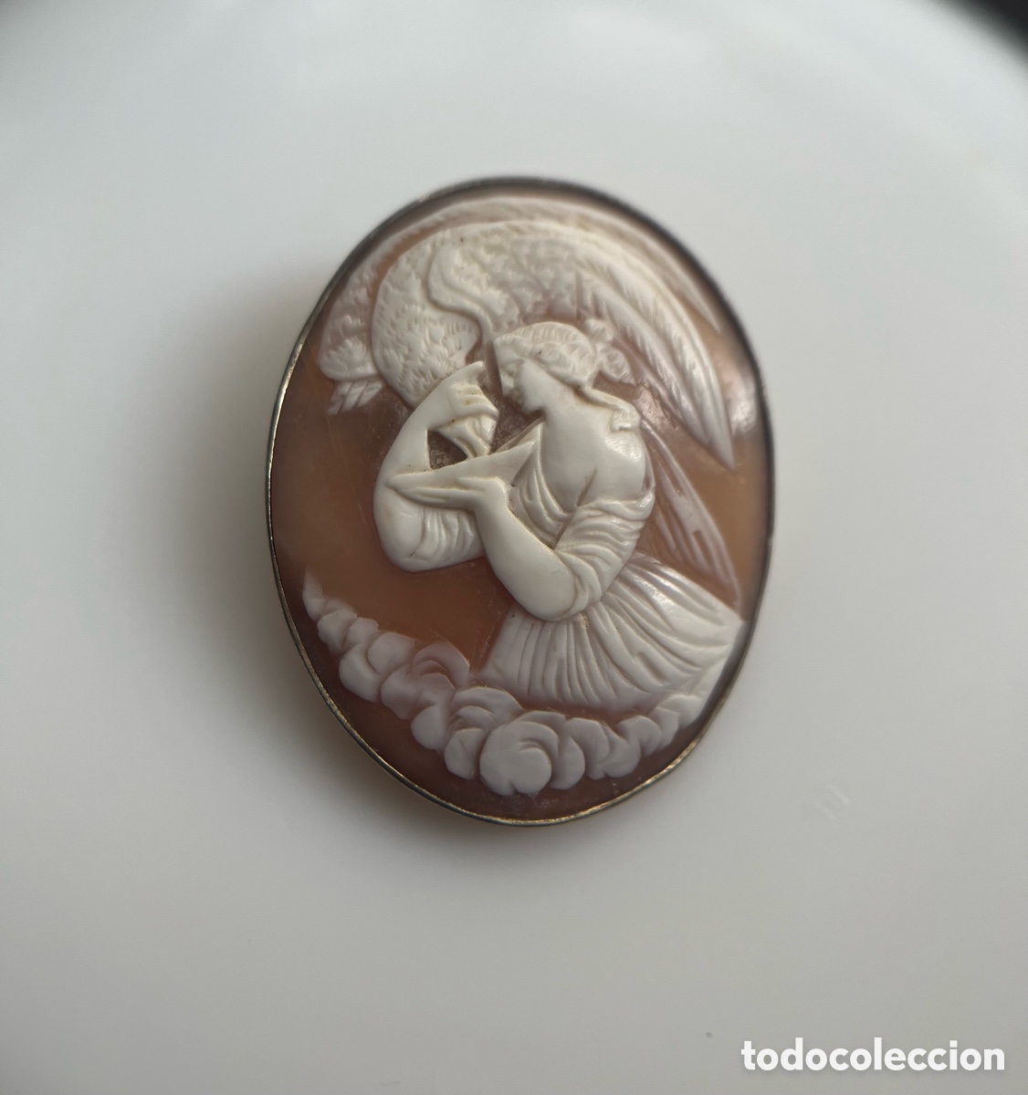 Joyeria: Camafeo Concha Hebe Mitol&oacute;gico. Circa 1890-1920