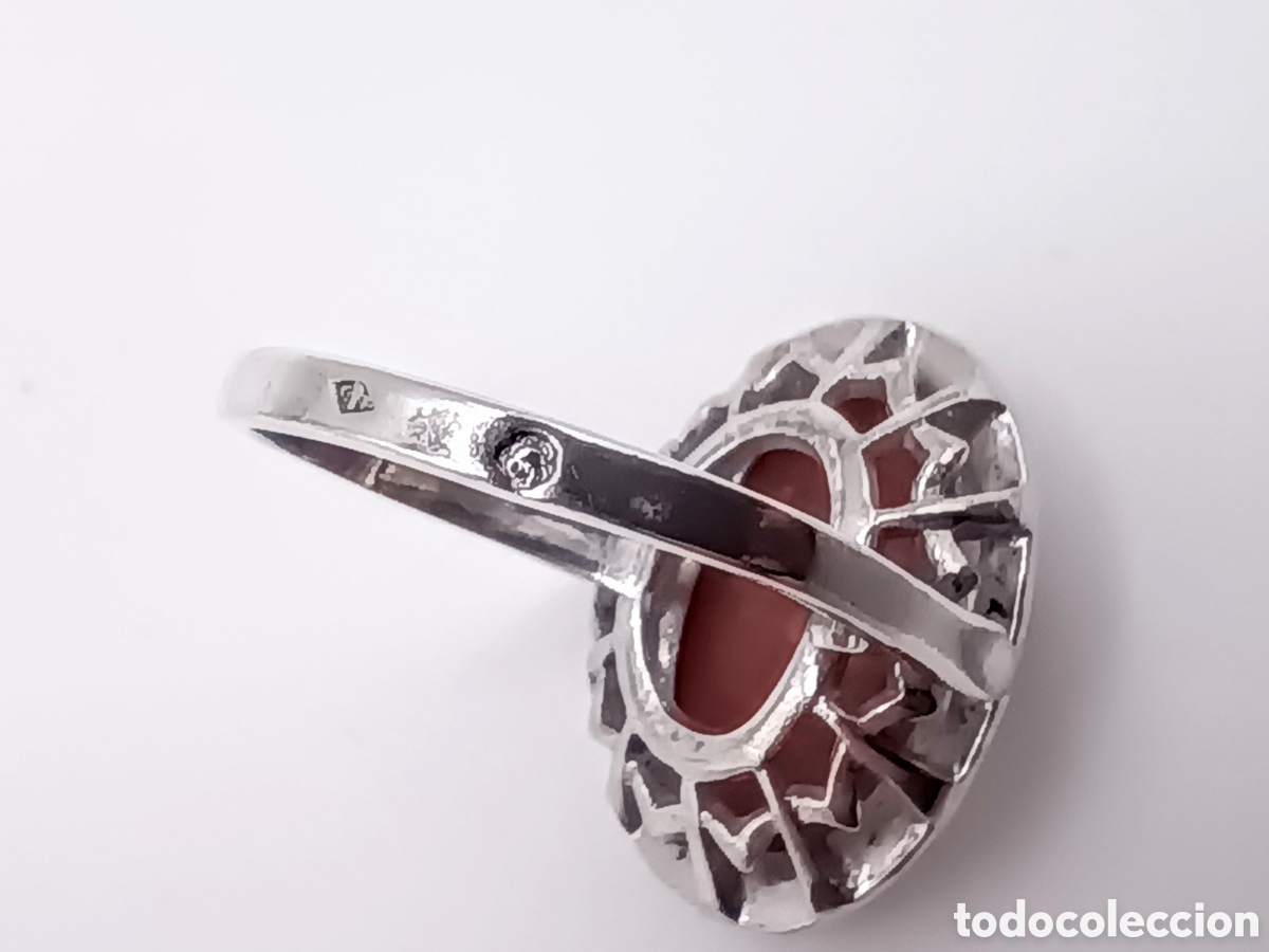 Joyeria: Camafeo anillo de la Virgen en Plata y Marcassitas - Foto 3