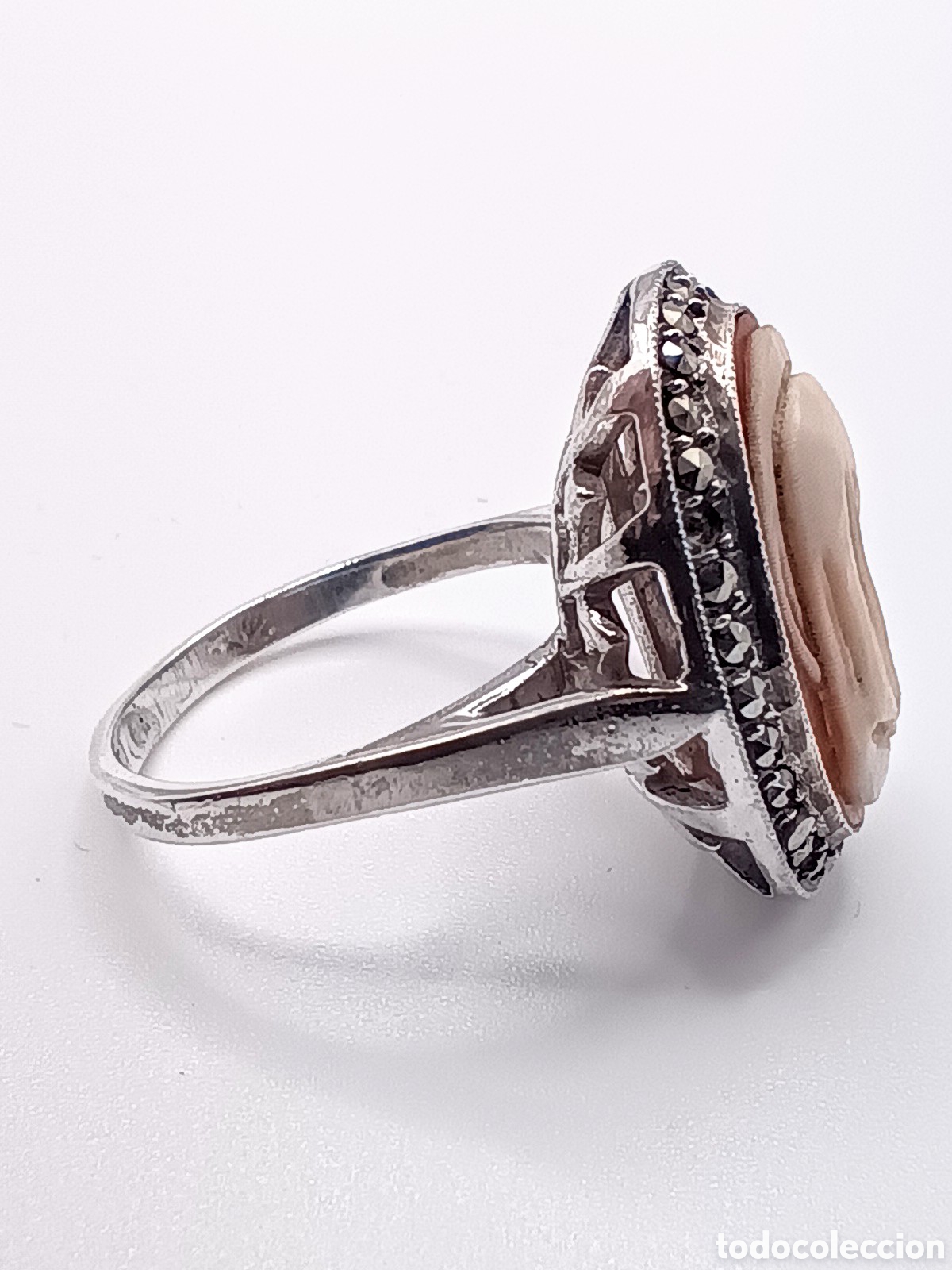 Joyeria: Camafeo anillo de la Virgen en Plata y Marcassitas - Foto 10