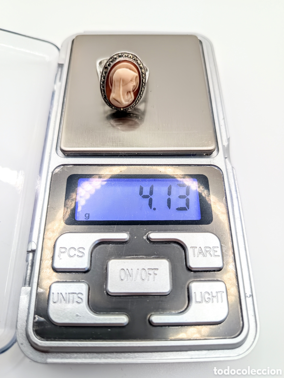 Joyeria: Camafeo anillo de la Virgen en Plata y Marcassitas - Foto 15
