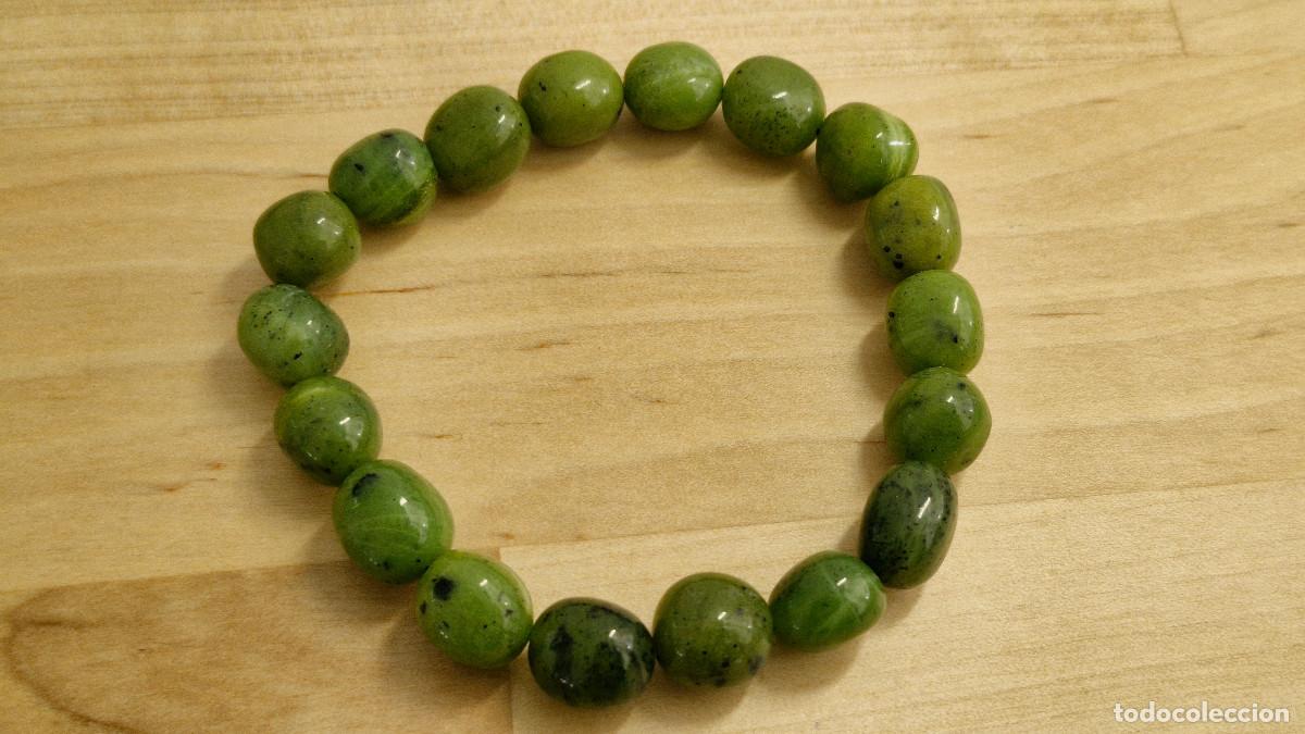 Joyeria: Pulsera de Jade Nefrita Verde AAA+ Armon&iacute;a Protecci&oacute;n Sabidur&iacute;a