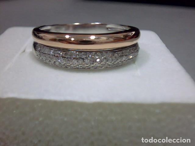 Joyeria: anillo bicolor 18 kts y diamantes - Foto 3