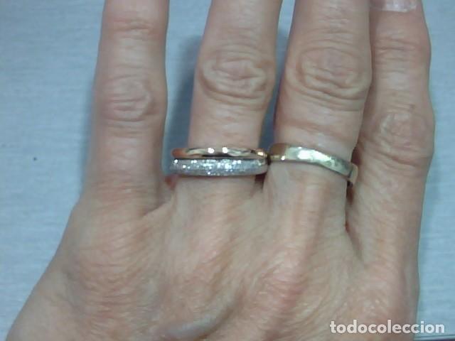 Joyeria: anillo bicolor 18 kts y diamantes - Foto 6