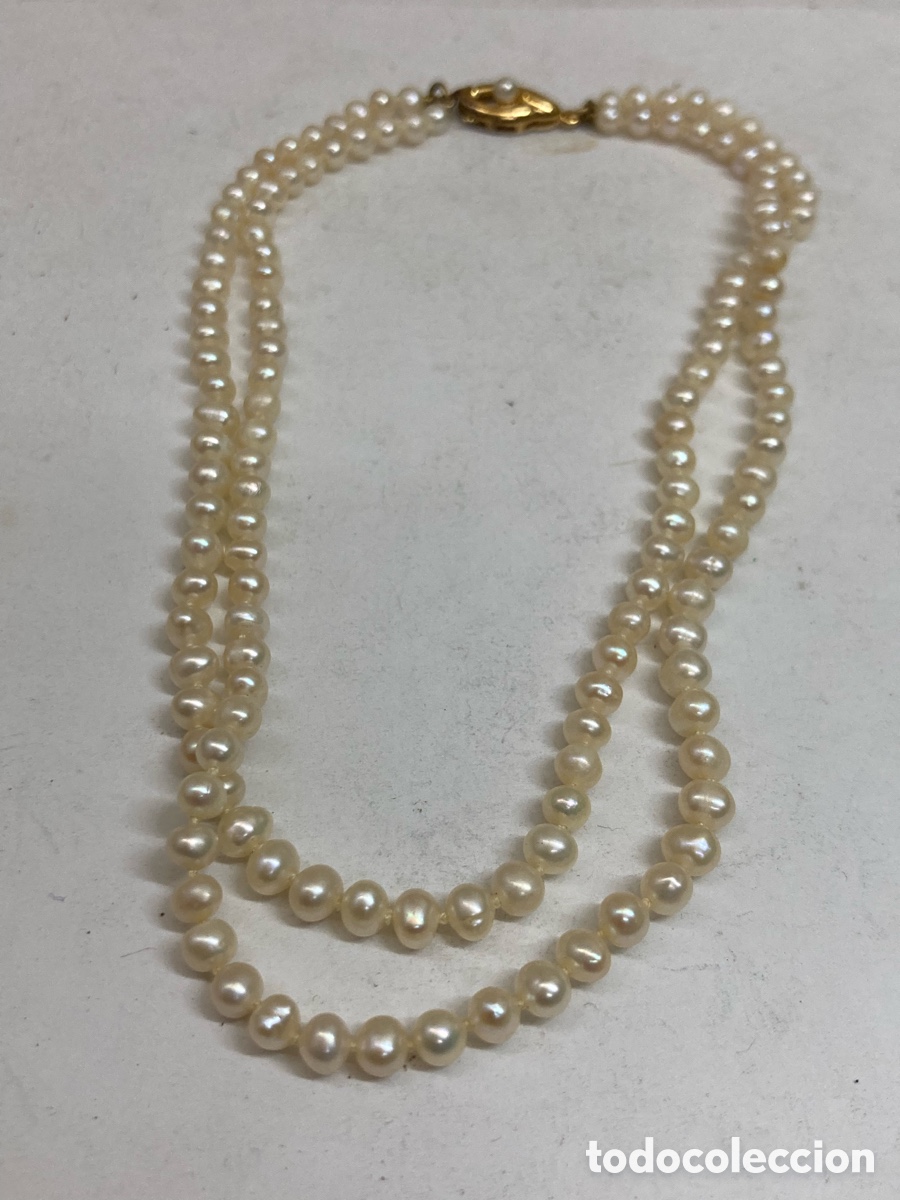 Joyeria: Collar de plata y perlas CC455