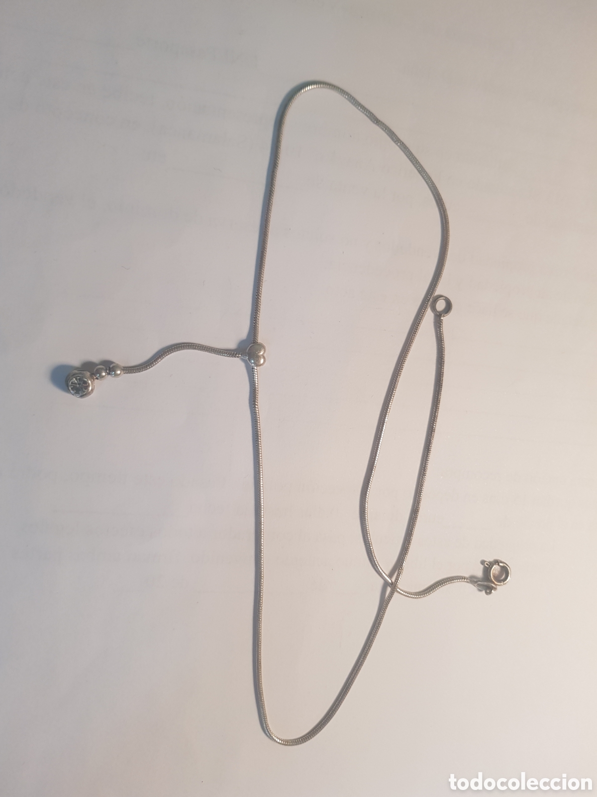 Joyeria: #1232 Cadena y colgante plata de ley 925 43cm