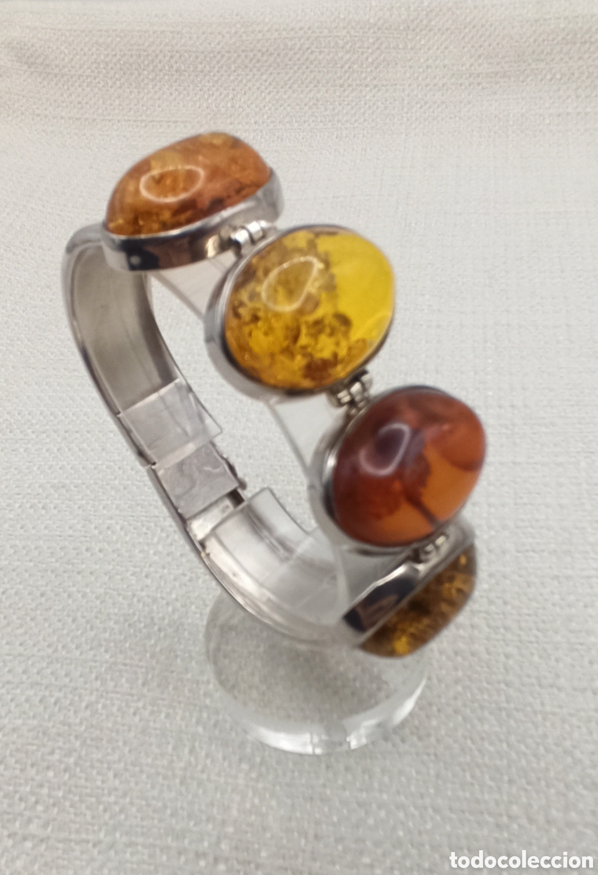 Joyeria: Brazalete Ambar B&aacute;ltico y plata de ley - Foto 1