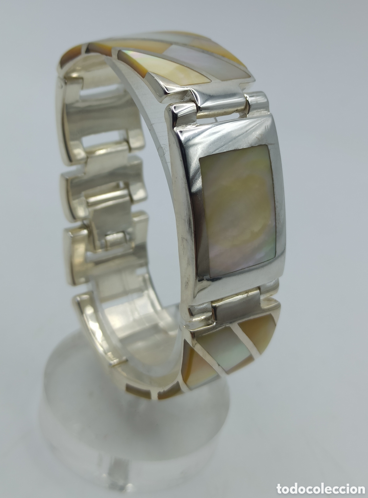 Joyeria: Brazalete nacar y plata - Foto 3