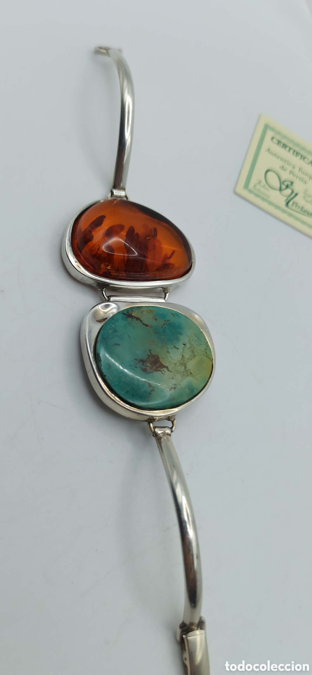 Joyeria: Brazalete Turquesa y &Aacute;mbar B&aacute;ltico - Foto 2