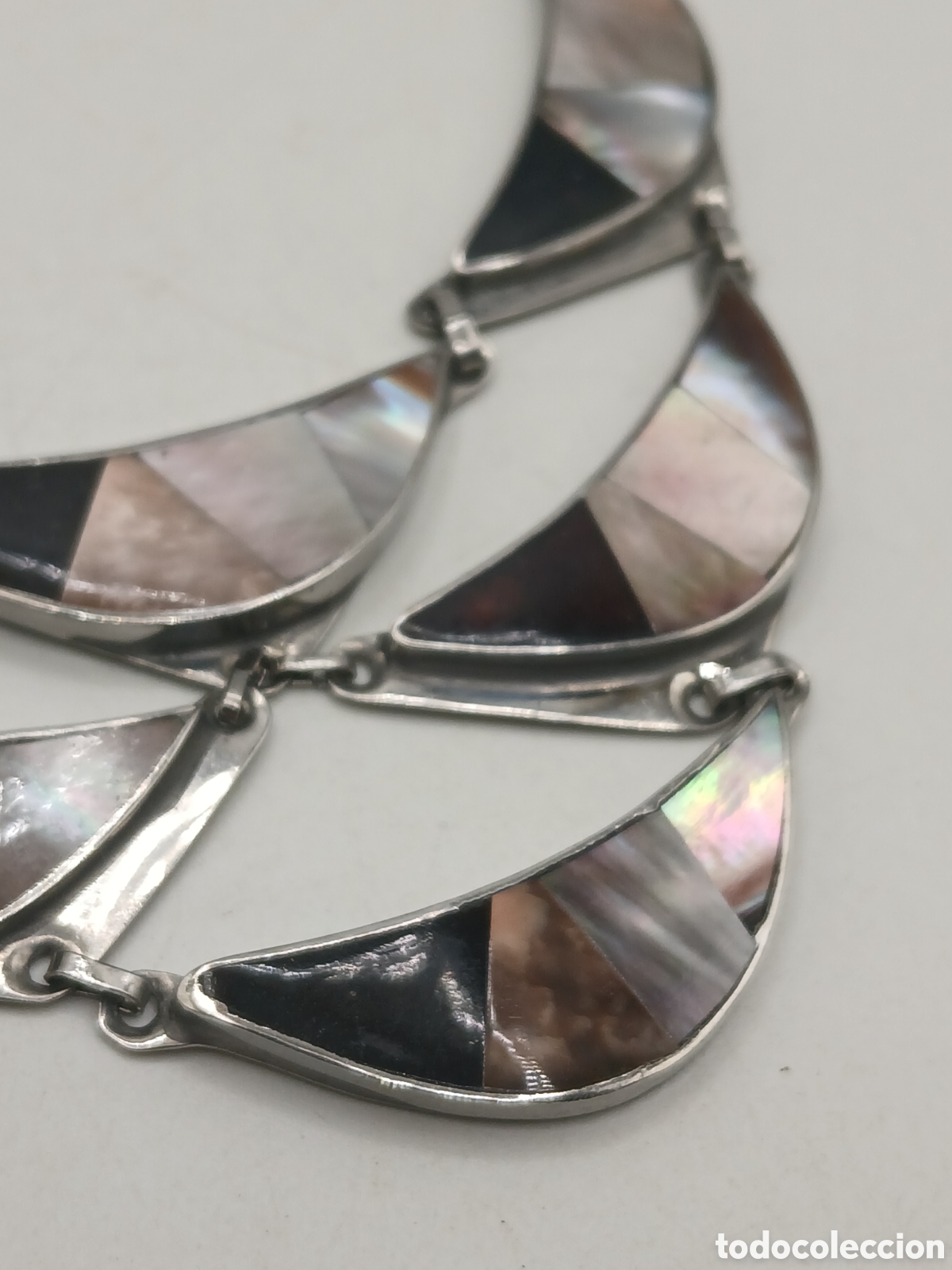 Joyeria: Collar metal plateado y n&aacute;car - Foto 5