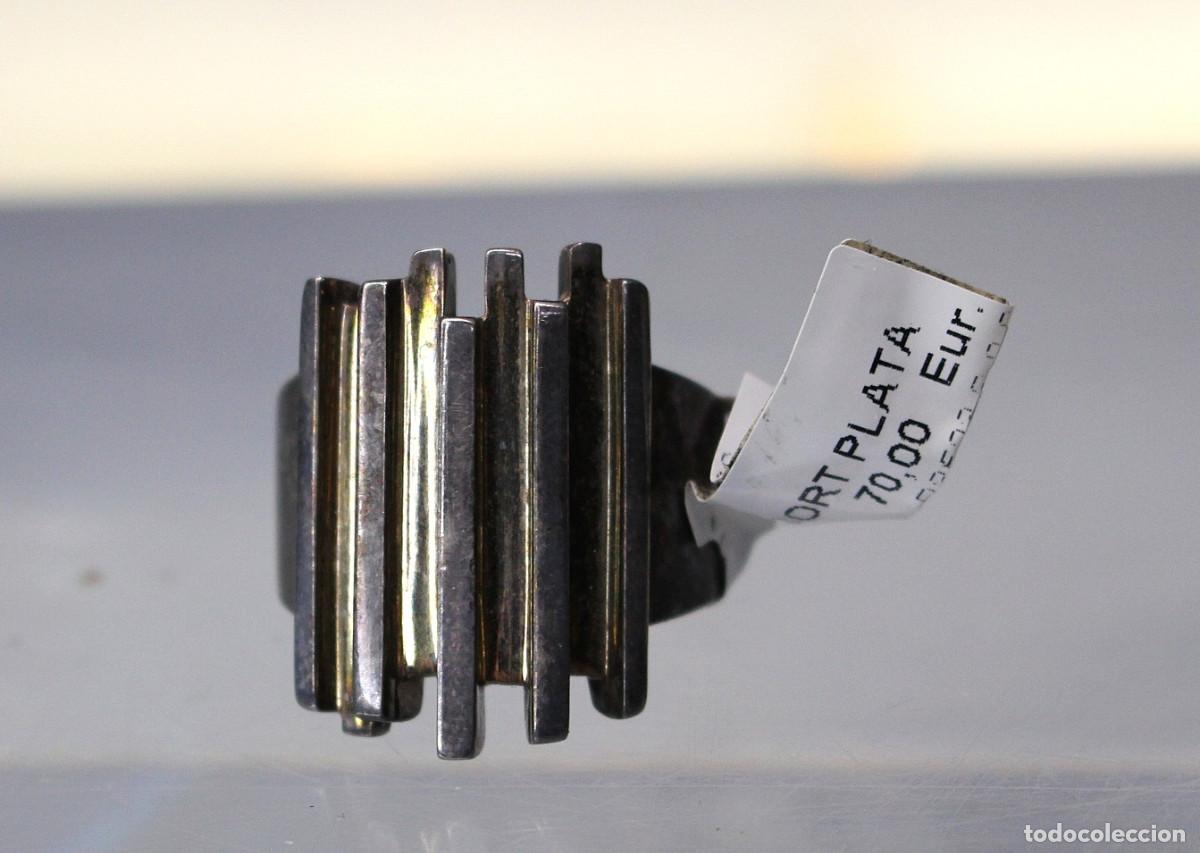 Joyeria: 3. Anillo plata de ley. Bayanihan. Dise&ntilde;o geom&eacute;trico.