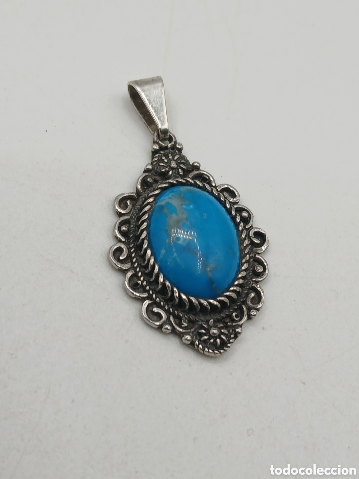 Joyeria: Colgante plata 925mls y turquesa - Foto 1