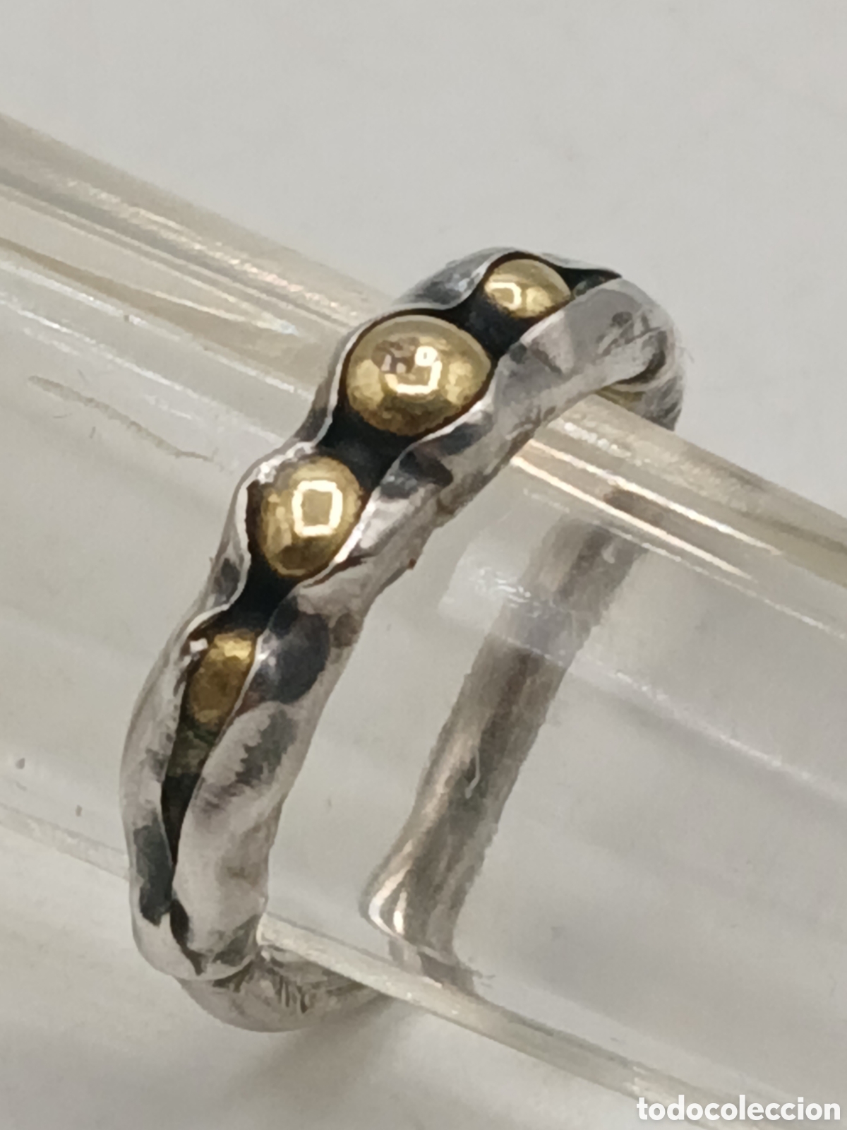 Joyeria: Anillo plata 925mls vistas oro