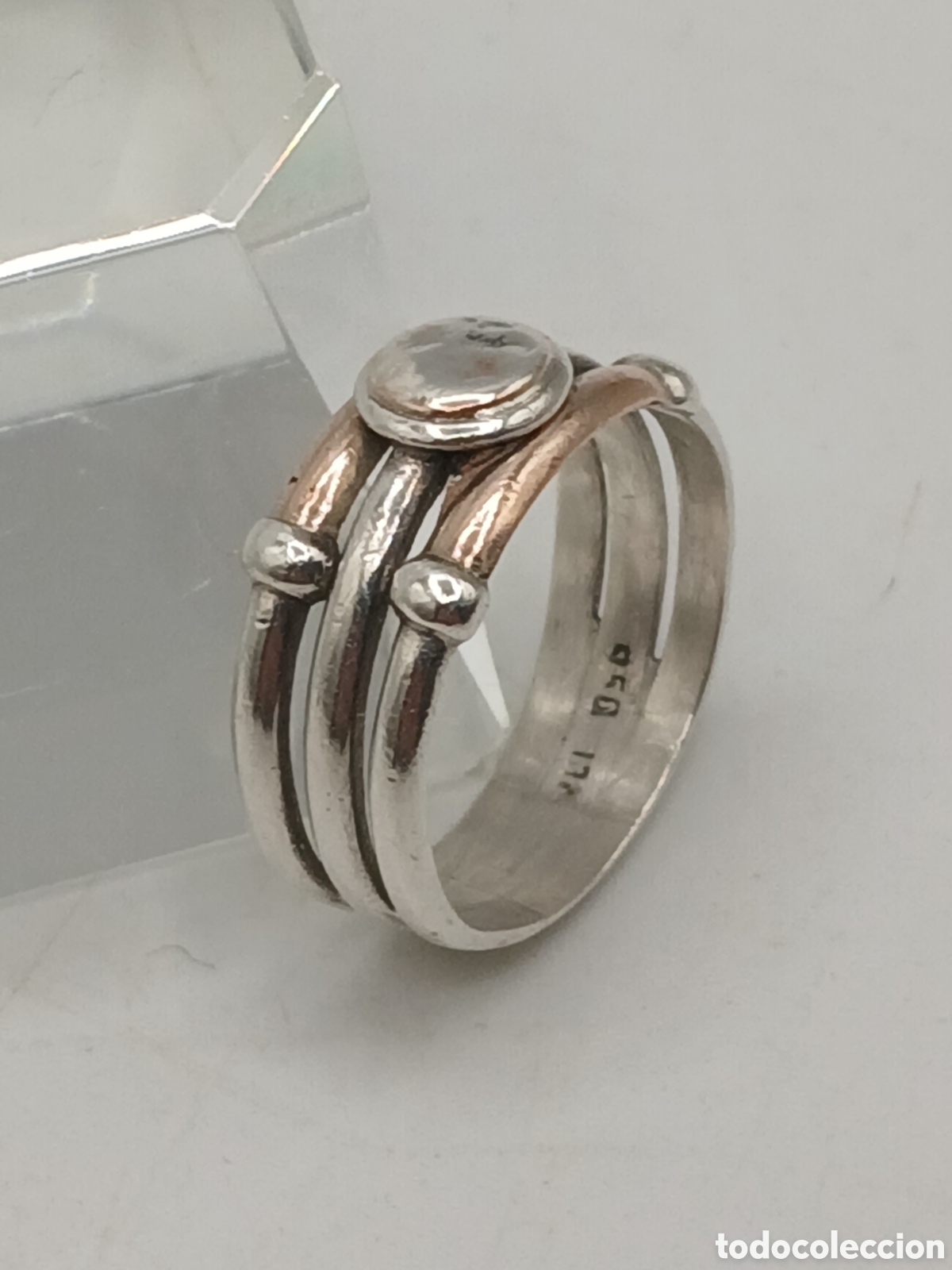 Joyeria: Anillo plata 950mls y oro 18quilates - Foto 2