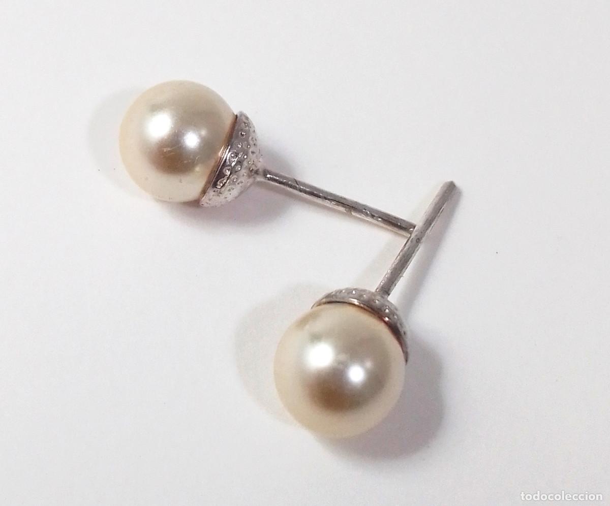 Joyeria: Pendientes de plata de ley con perlas sint&eacute;ticas - Foto 5