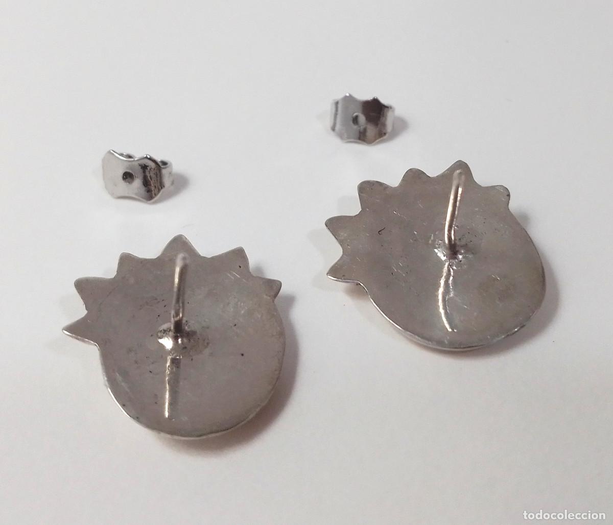 Joyeria: Pendientes de plata de ley Sol y Luna - Foto 6
