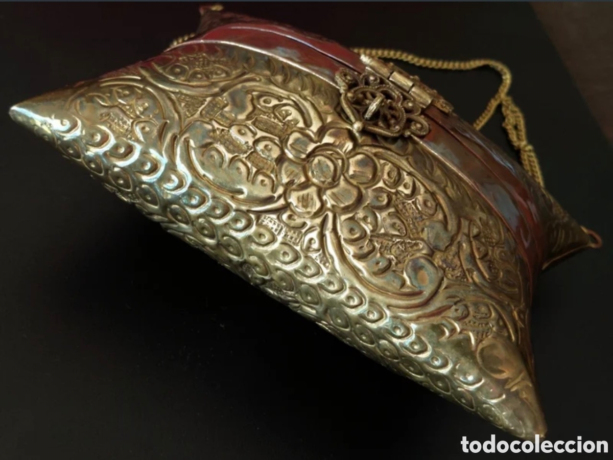 Joyeria: Antiguo bolso joya bronce y cobre - Foto 3