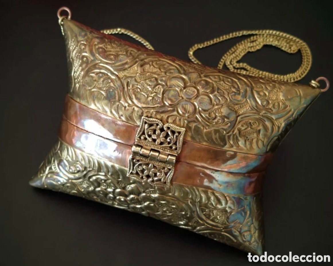 Joyeria: Antiguo bolso joya bronce y cobre - Foto 5